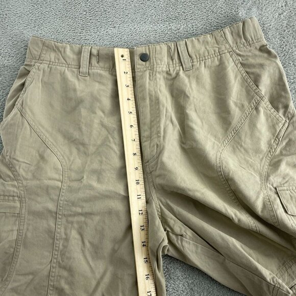 Columbia Mens M Cargo Shorts Medium Khaki With Pockets & Elastic Waist 4765 - Picture 3 of 9